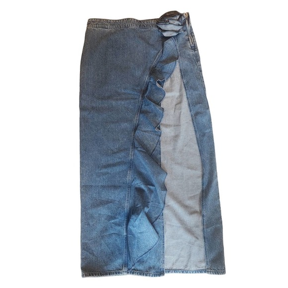 NWT Revolve Lovers and Friends Marsella Rosette Maxi Skirt in Rose Size Large - Picture 3 of 8